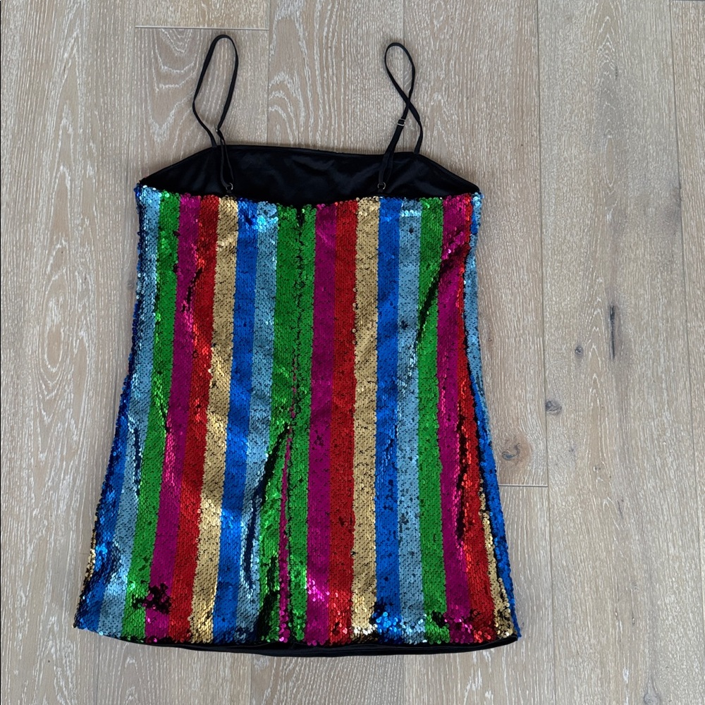 Forever 21 Sequin Colorful Camisole Mini Dress - Picture 4 of 4